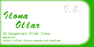 ilona ollar business card