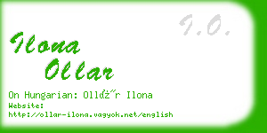 ilona ollar business card